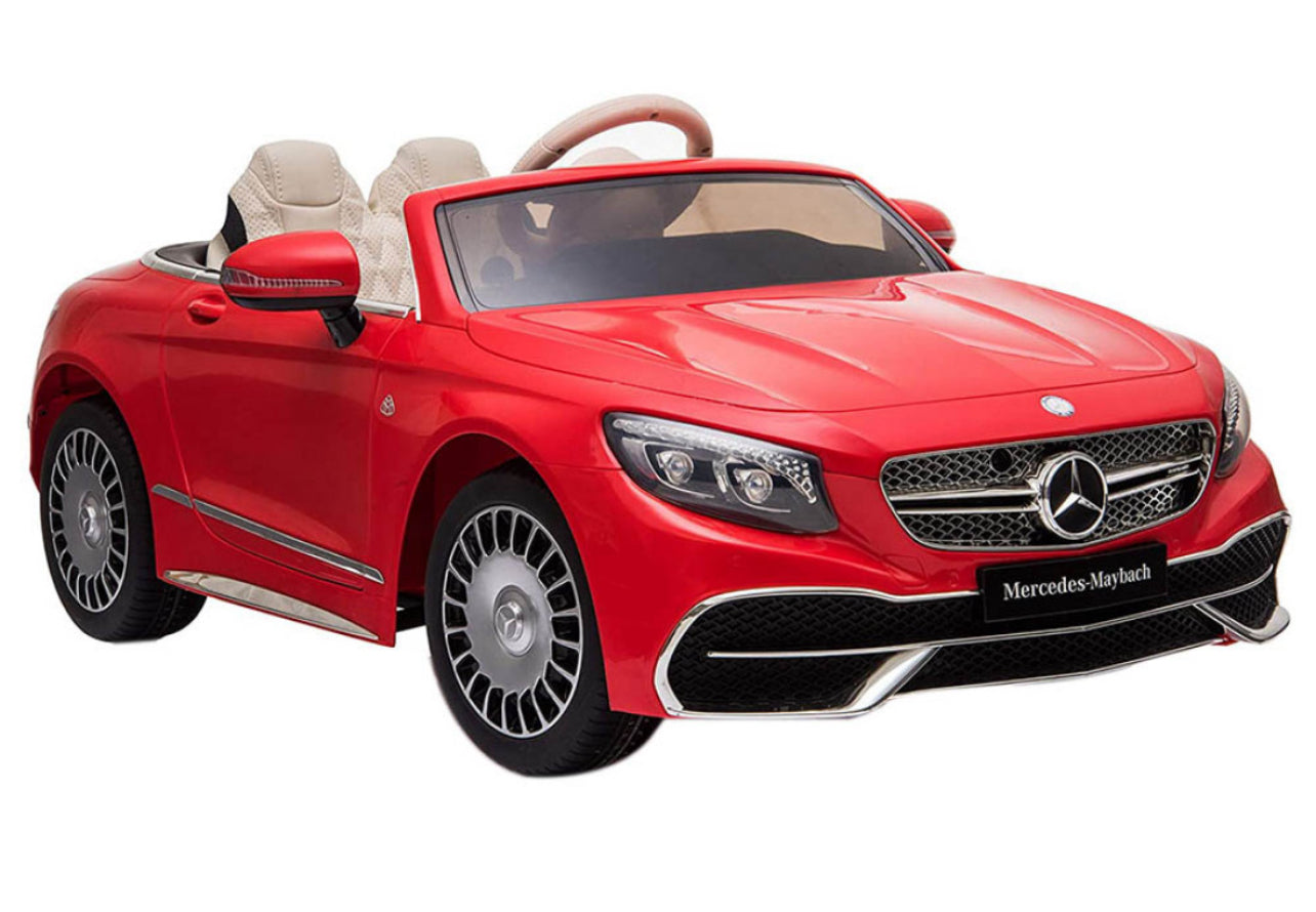Licensed ride-on car for children Mercedes S650 MAYBACH, 90W, 12V, premium, pink or red