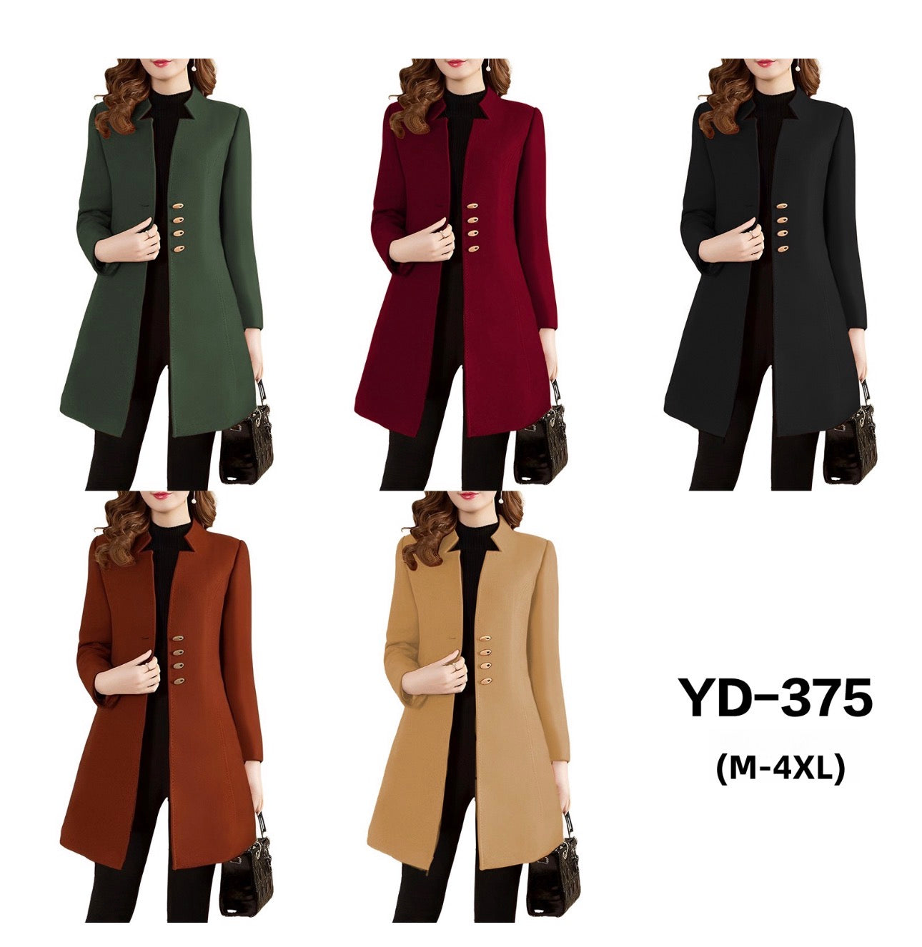 Ladies MidLength Slim Fit Winter Jacket-Various Colours