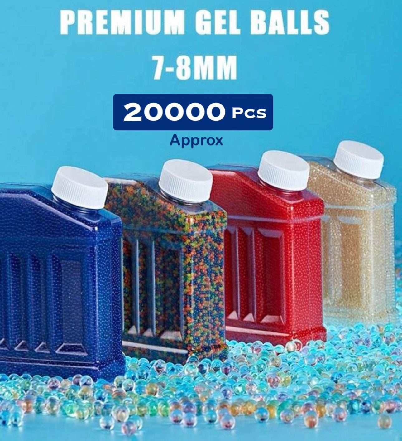 Premium Gel Water Beads For Blaster Guns