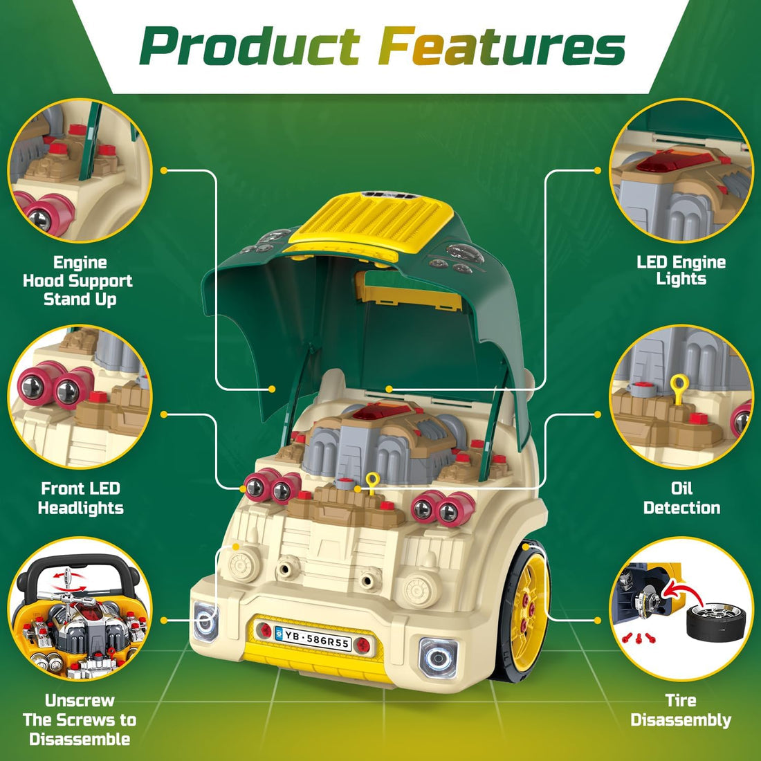 Kids Motor Car Engine Workshop