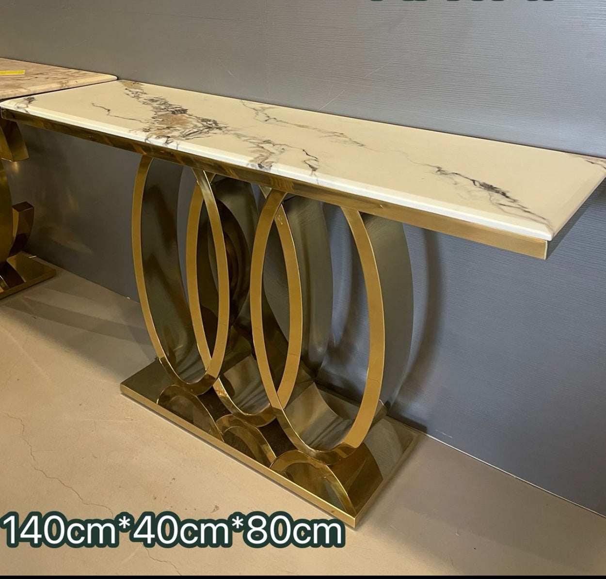 Elegant Marble Console Table