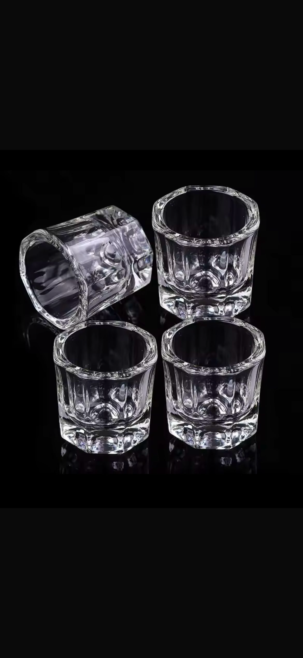 Nail Polygel/Acrylic Dipping Jar 3pc