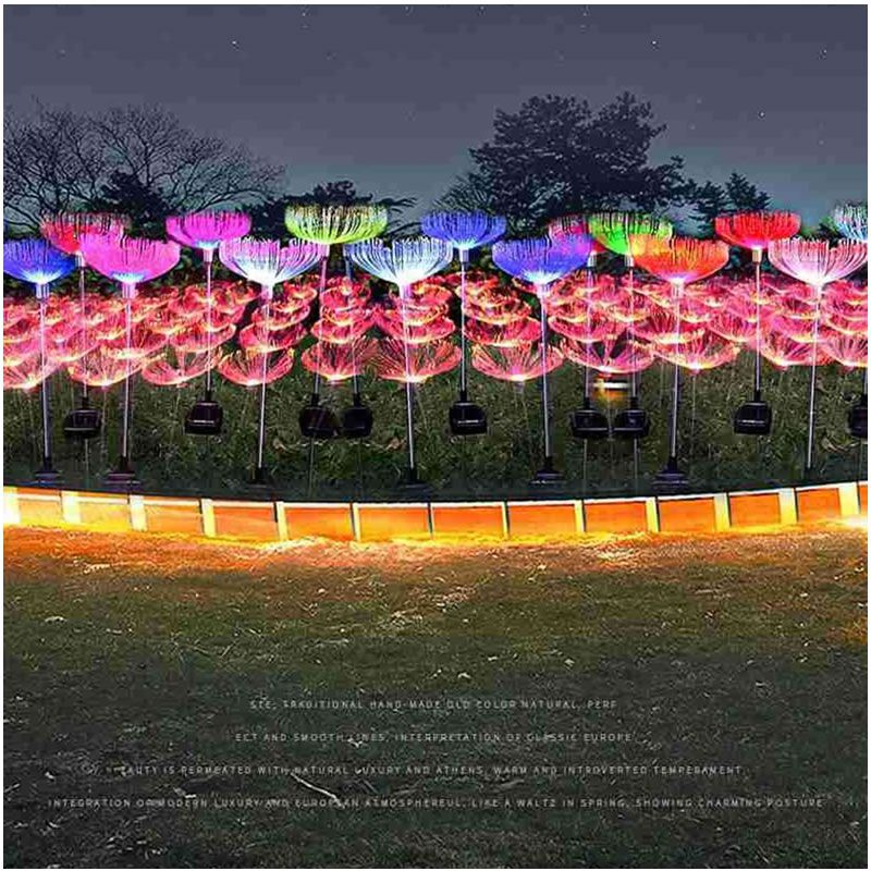 2pcs Color Changing Solar Lawn Lamp