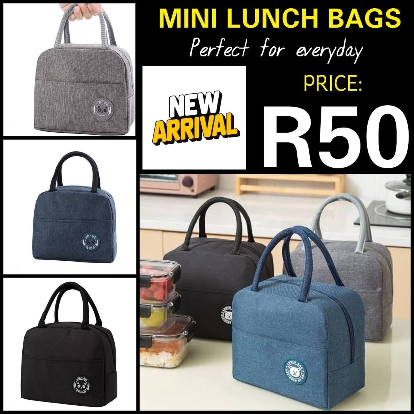 MHome Mini Lunch Bags-Various Colours