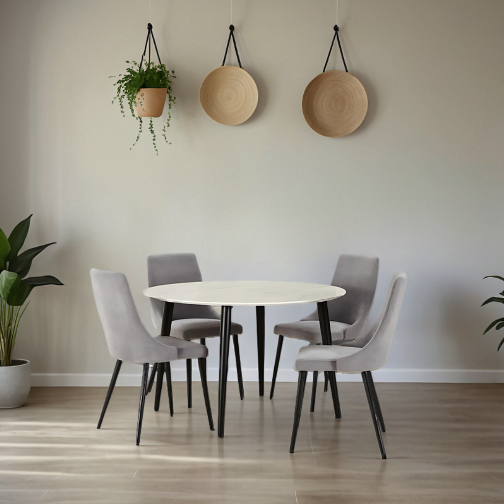 MFURN Nordic Style 5pc Dining Set