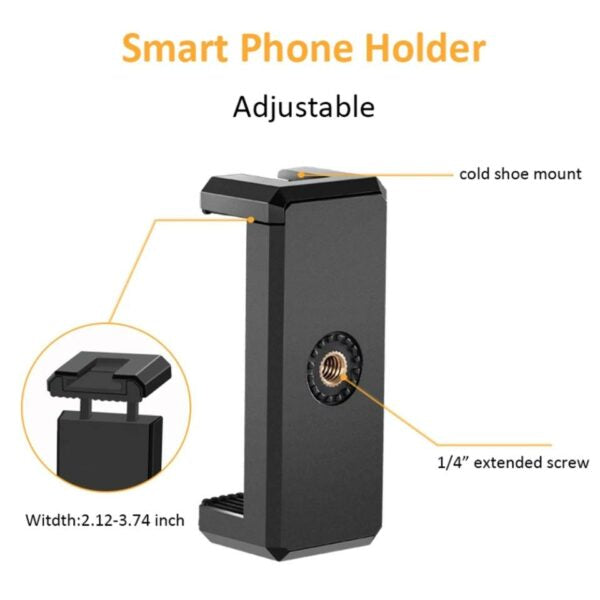 LED Fill Light For Phone And Camera Tripod Holder With Remote Control