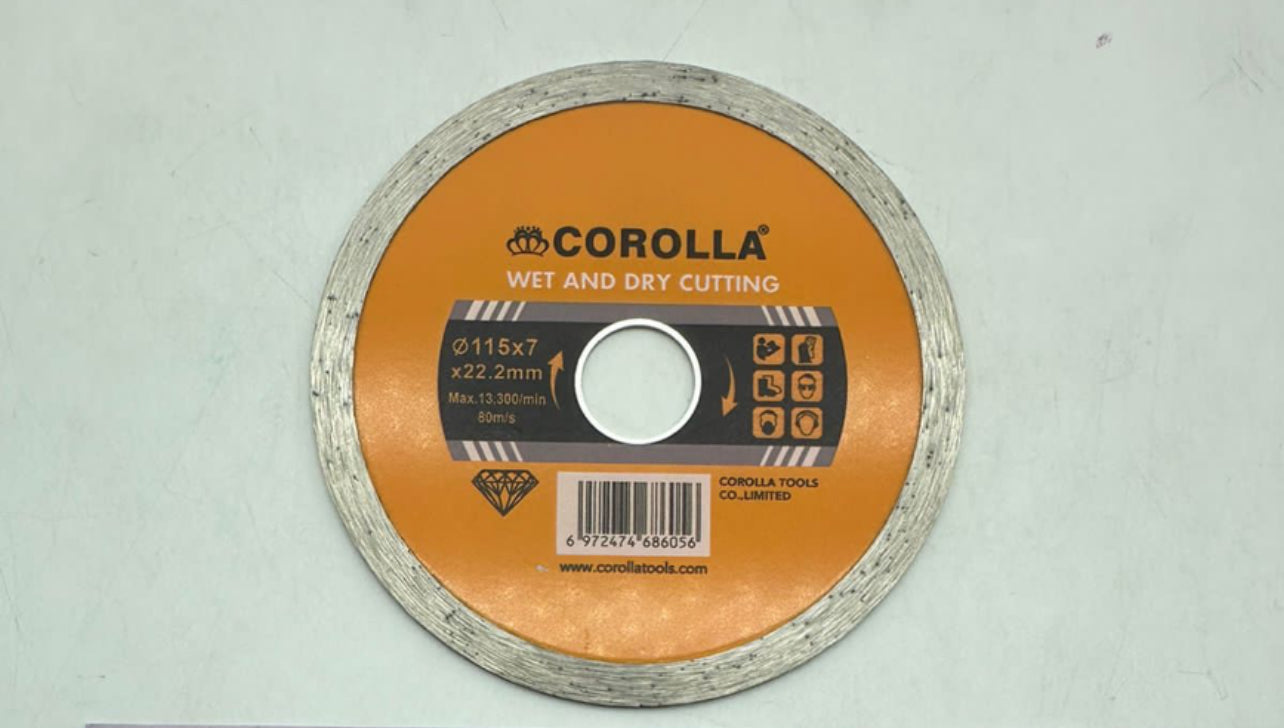 Diamond Disc Continues Rim 115x7x22.2mm