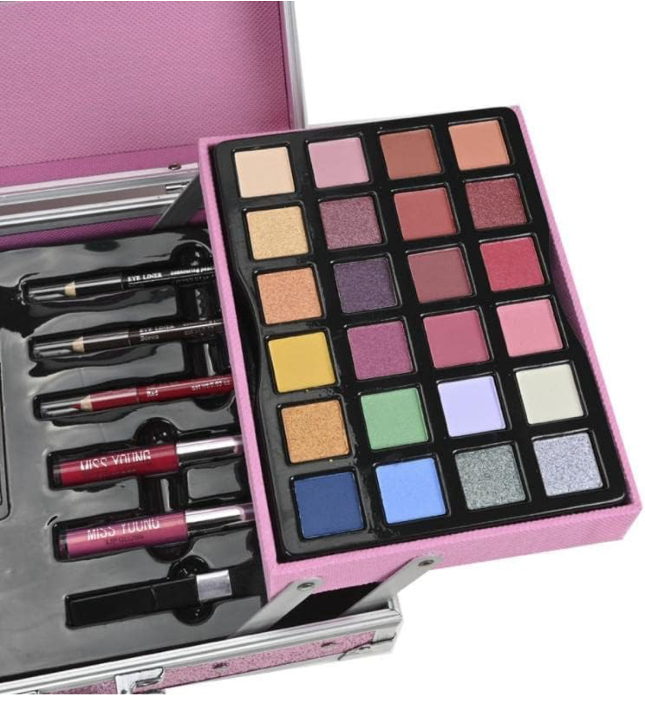 Makeup Set, Makeup Kit, Full Beauty Cosmetics Set, 68 pcs, For Women, Cosmetics Set, Lip Gloss, Eyeshadow, Blast, Eyebrow Powder, Lip Pencil, Brush, Natural Effect, High Color, Long Lasting, Multifunctional.