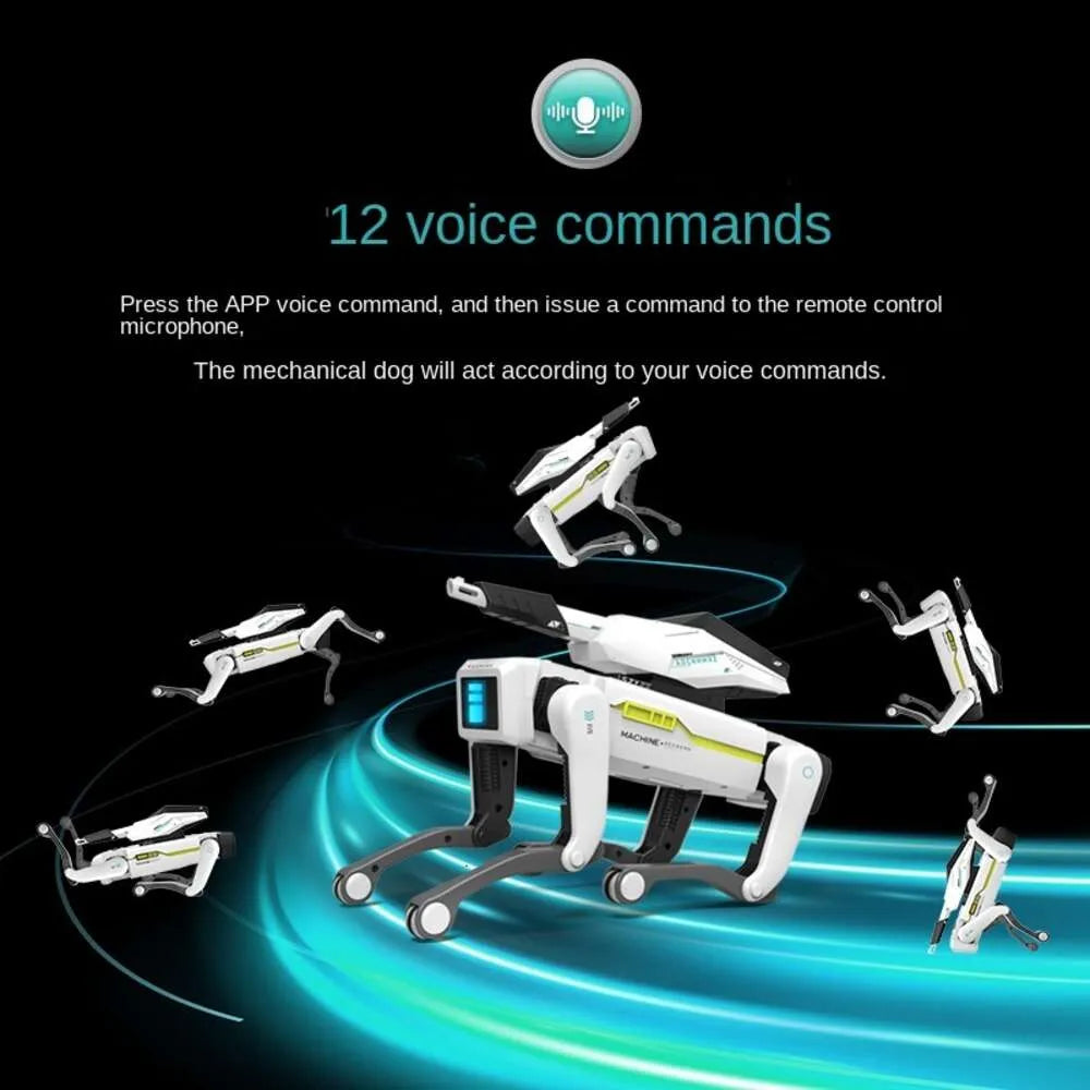 Explosive simulation intelligent robot dog voice dialogue high-tech artificial mobile phone remote control programming electric toys for children