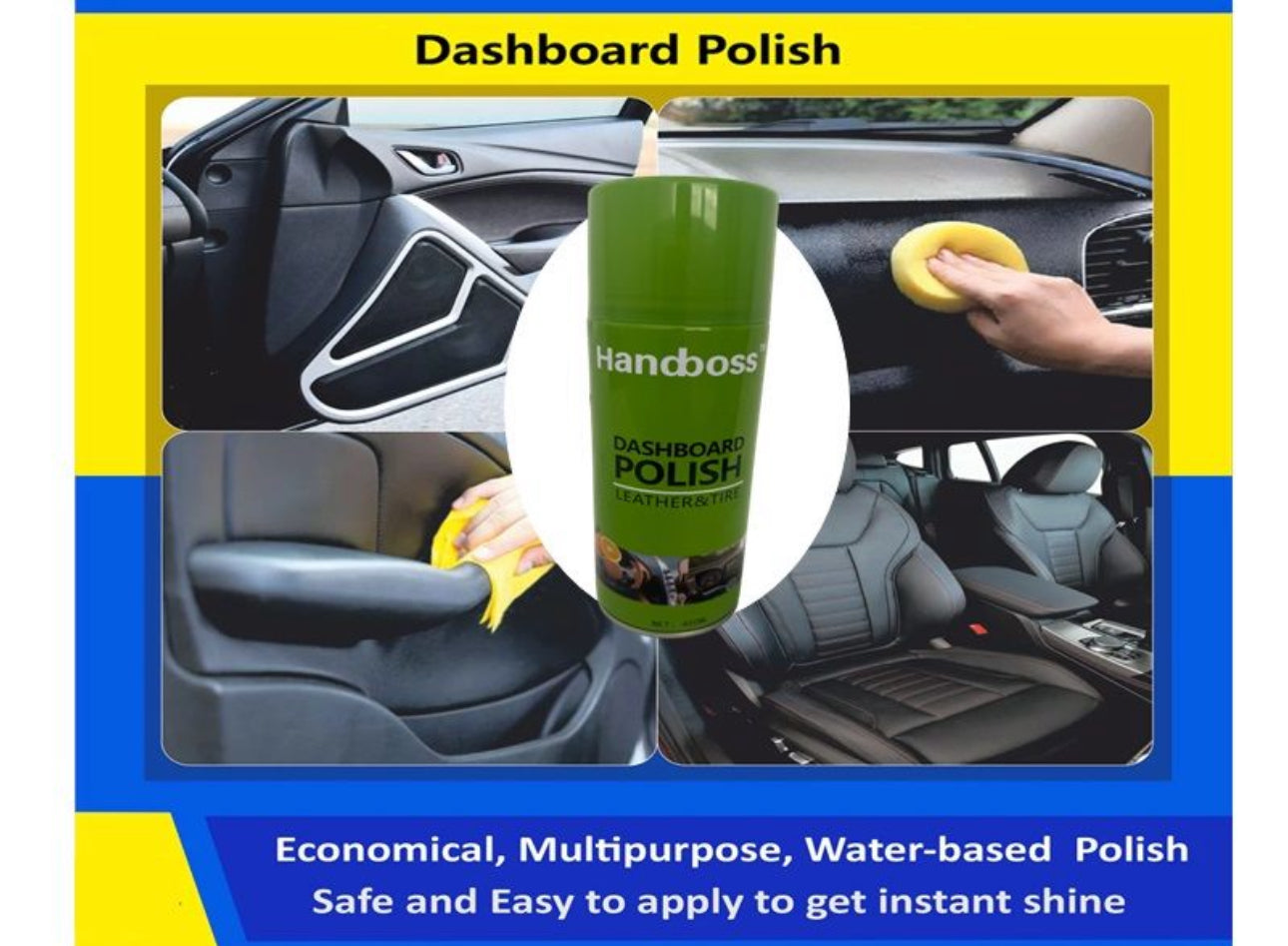 HANDBOSS Dashboard Polish: Revitalize Leather & Tyre Brilliance