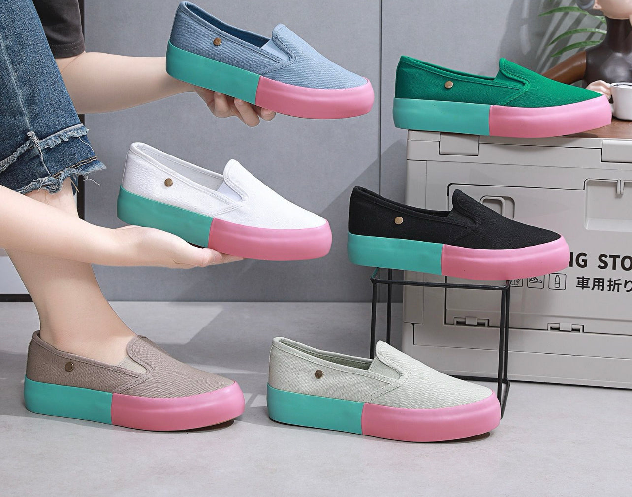 Ladies Loafer Non-slip Platform Loafers Outdoor Women Slip On Fashion