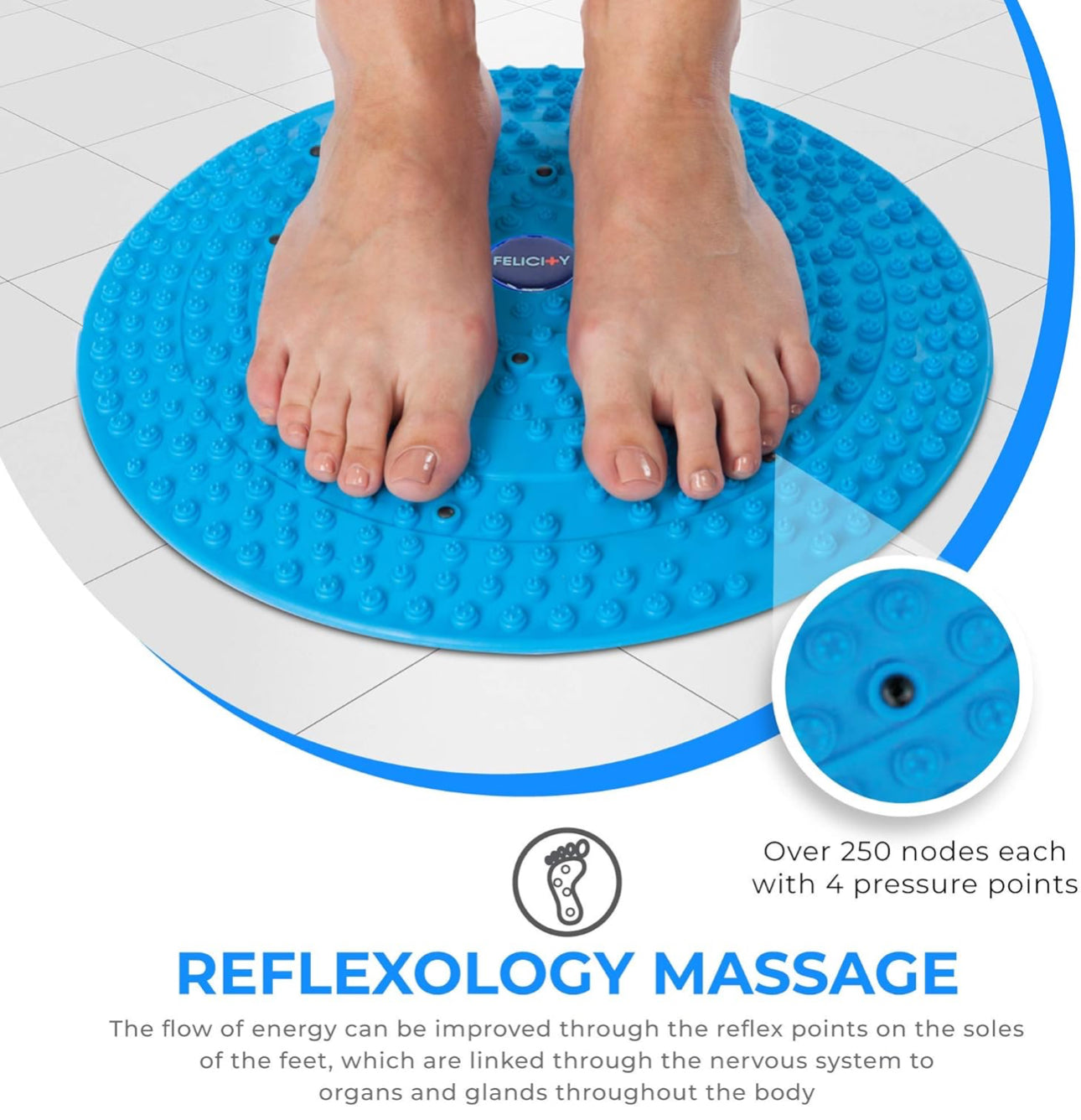 Foot Massage Acupressure Mat Muscle Relaxation Acupuncture Mat Home Fitness Equipment Pilates Yoga Accessories Foot Training