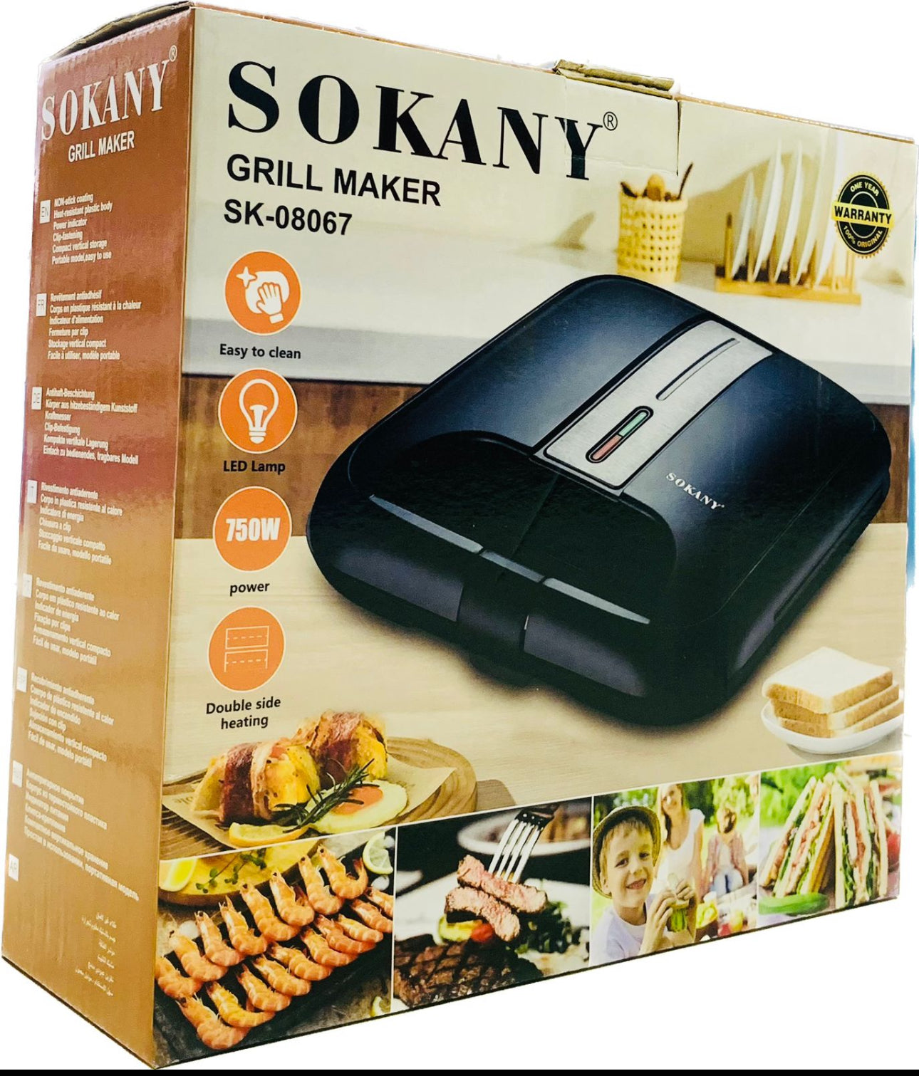 SOKANY Grill Maker-750w