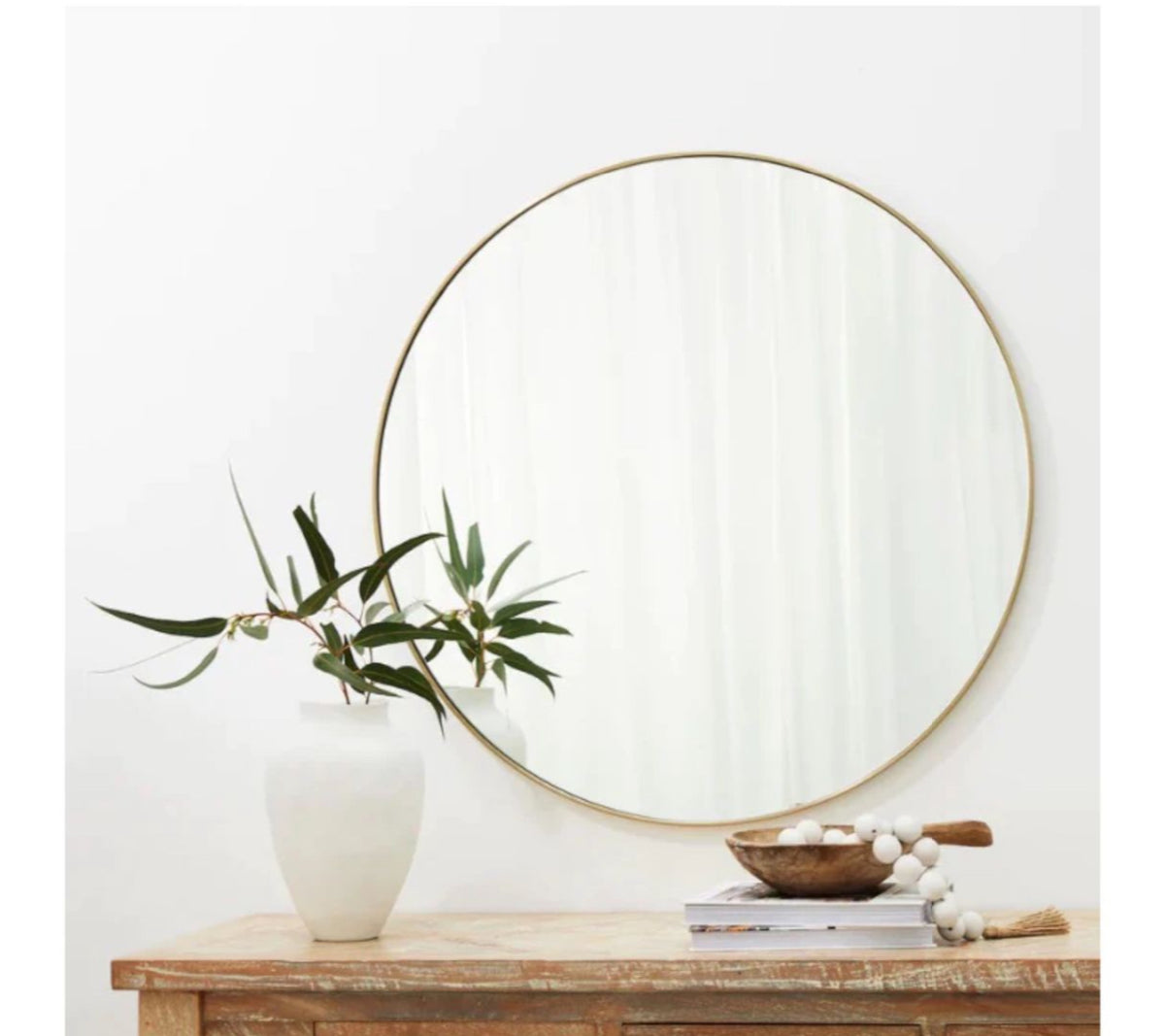 MHome Econo Round Mirror 60cm Black Or Gold
