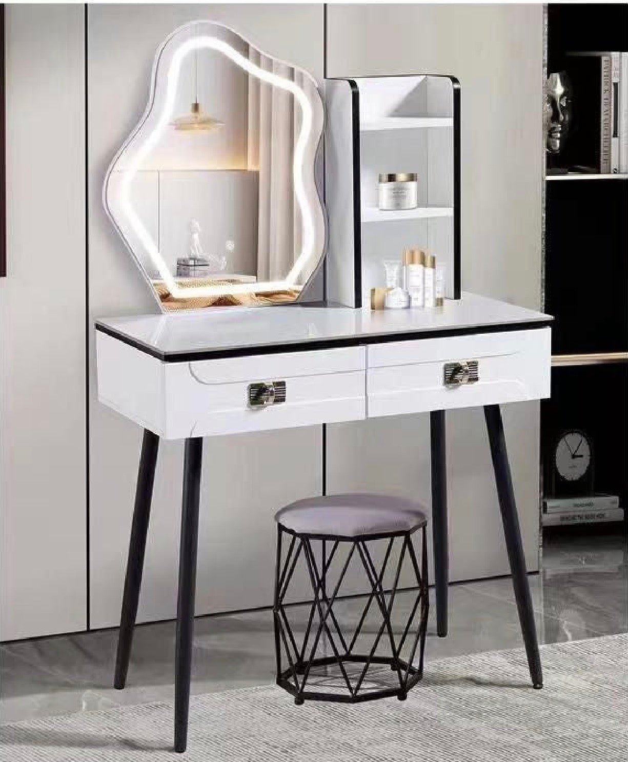 MFurn Modern Vanity With LED Mirror