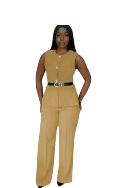 Ladies Stylish Jumpsuit 2pc Set-Various Colours