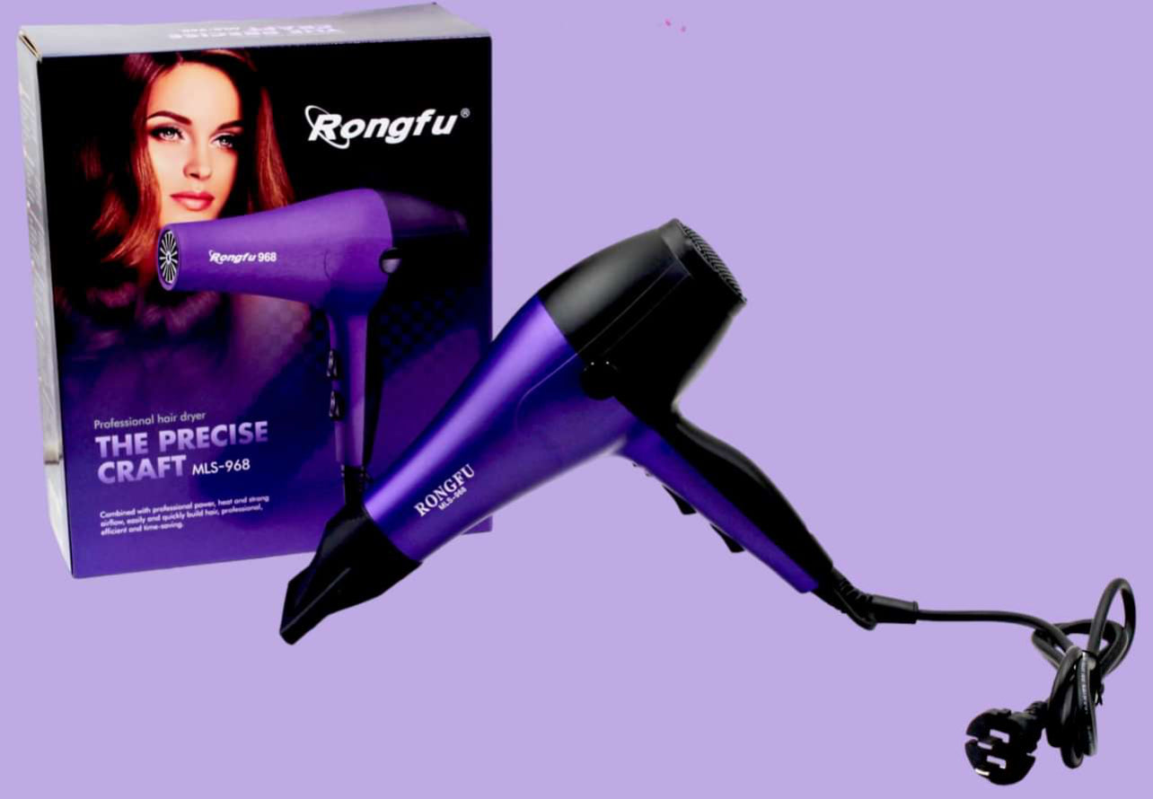 Rongfu Professional Studio Hair Dryer - Purple 2800w