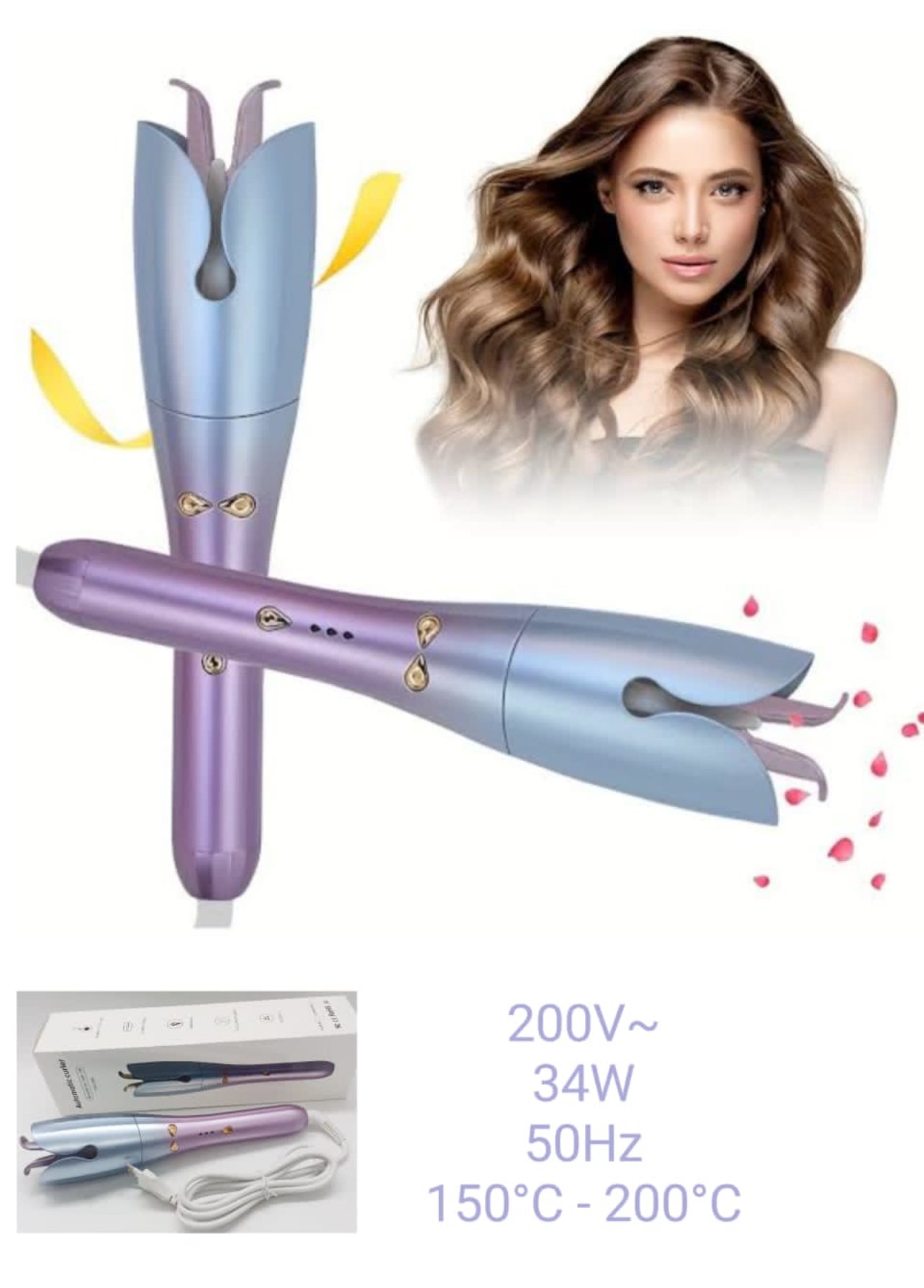Portable Wireless Usb Rechargeable Automatic Body Wave Hair Curler