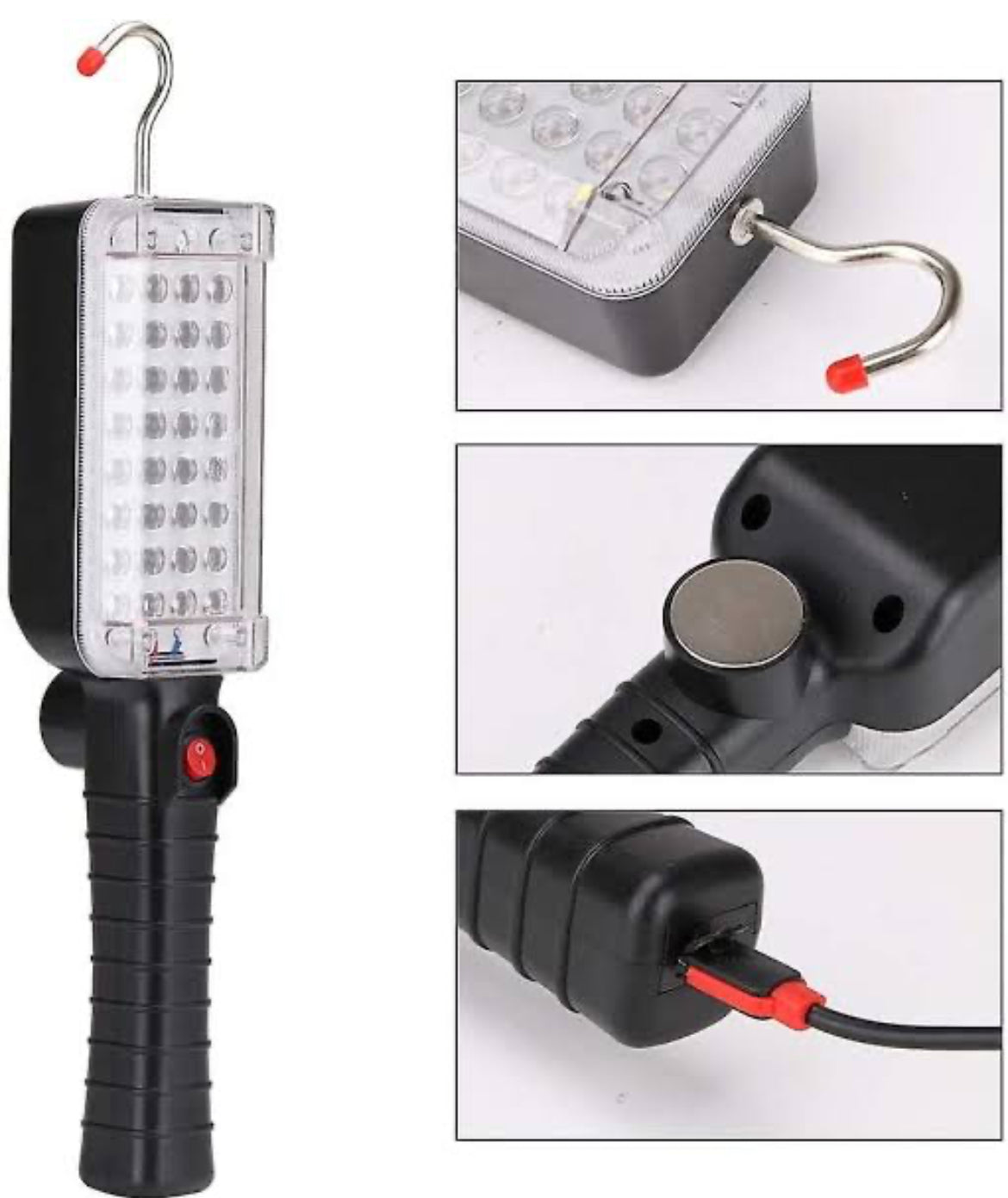 Portable USB Rechargeable COB LED Flashlight Torch Lantern Work Light Night Light Camping Lamp