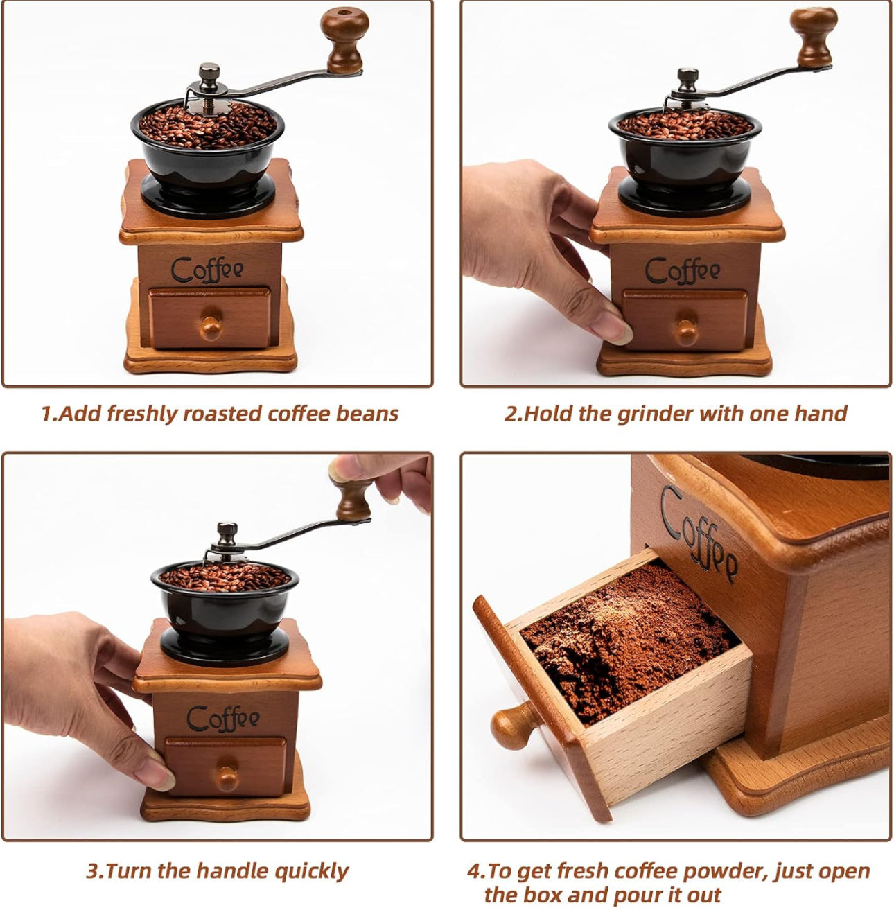 Coffee Grinder Classical Wooden