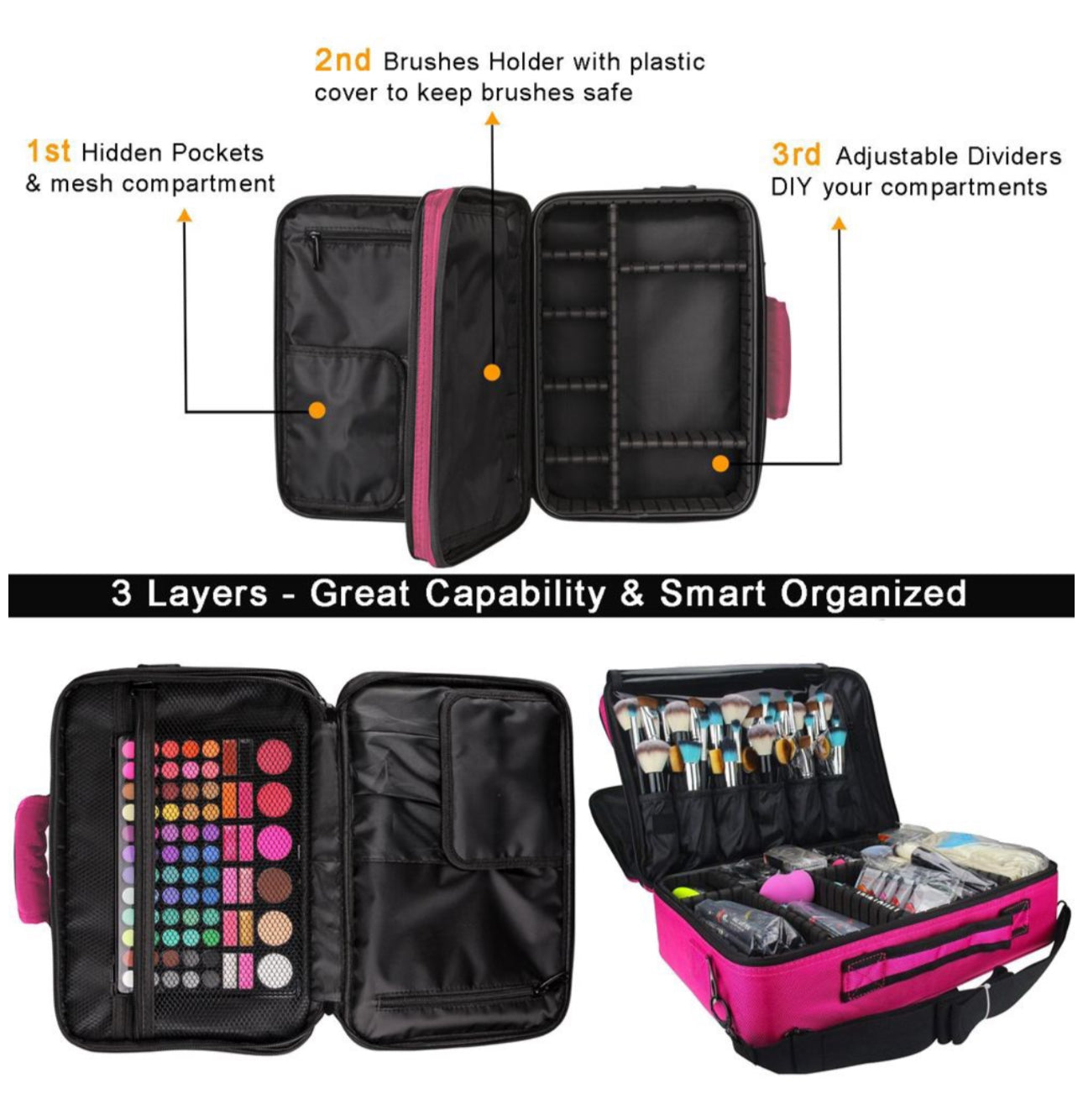 Travel Makeup Cosmetic Bag