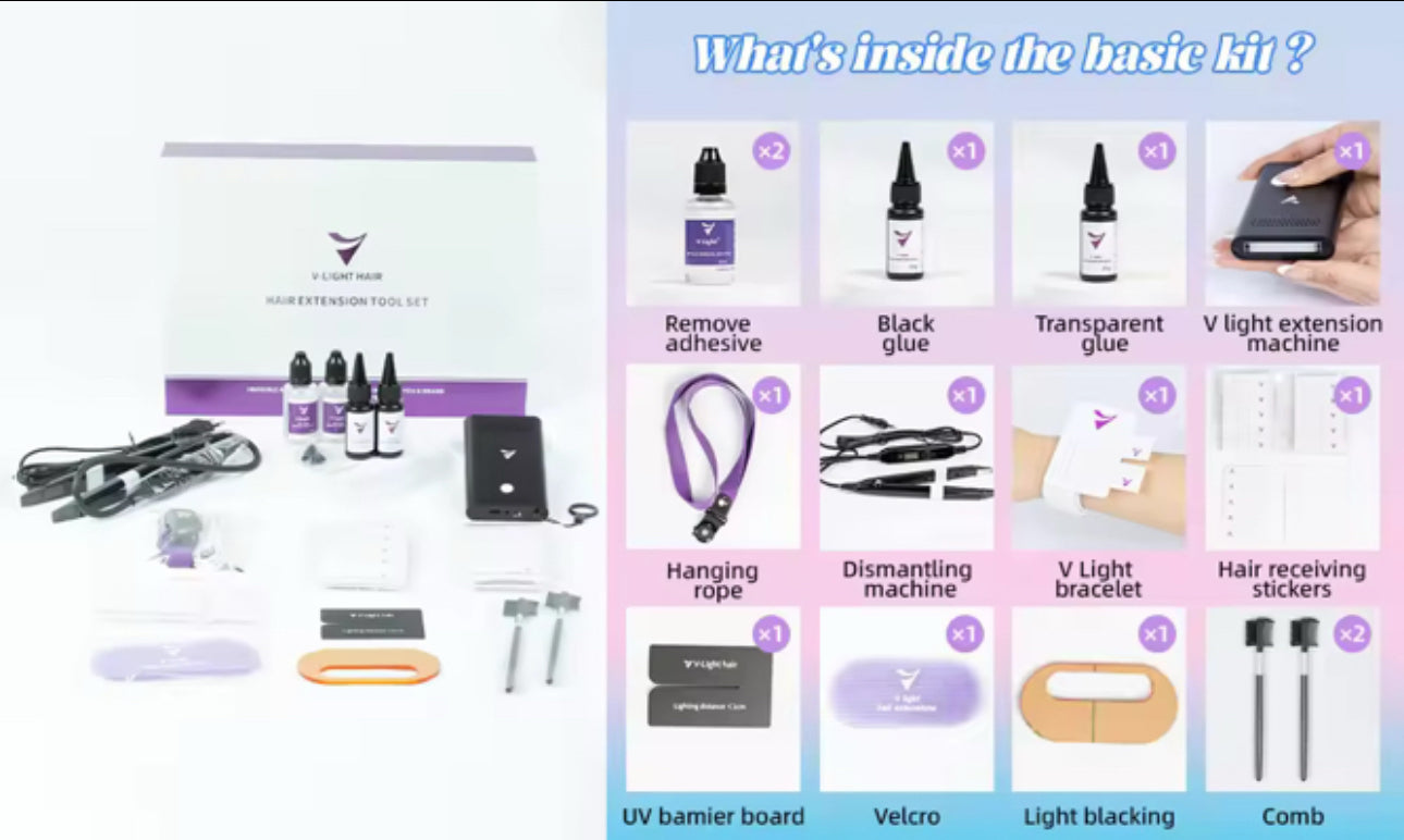 Professional Hair Extension Tool With UV Light For Hair Glueing Salon Use - PreOrder Sales Available