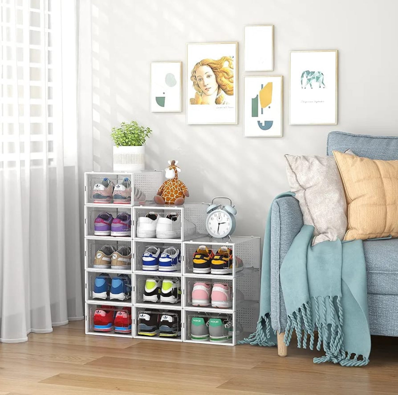 Shoe Storage Box Large 6pc