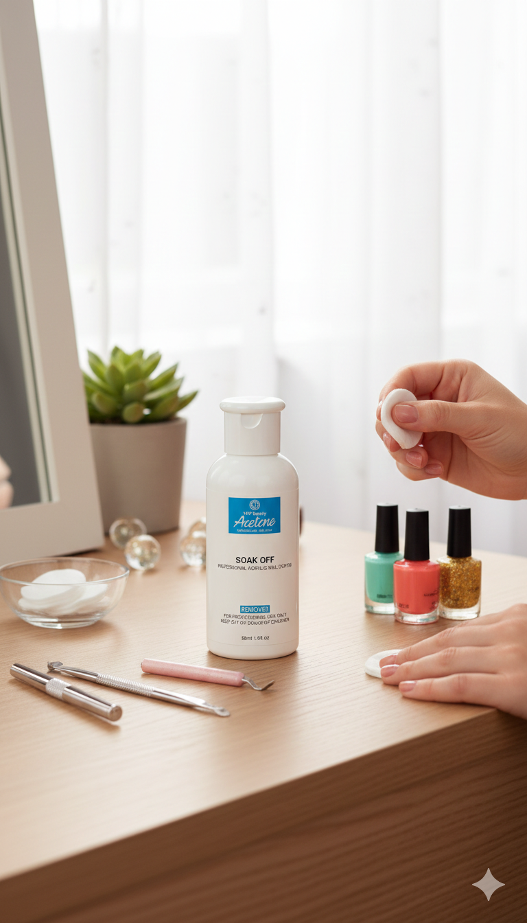 Acetone Soak-Off Remover – Professional Strength