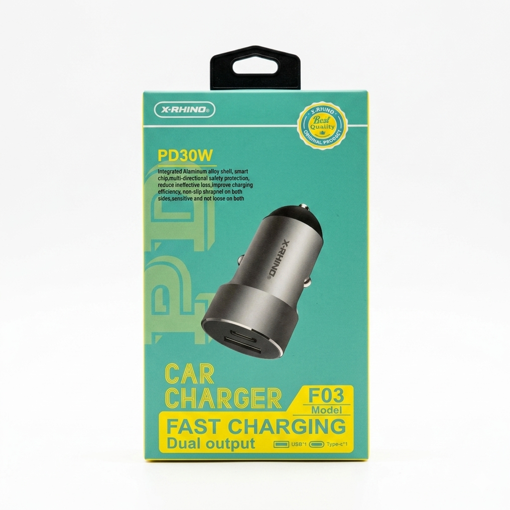 X-RHINO 30W Dual Output Fast Car Charger