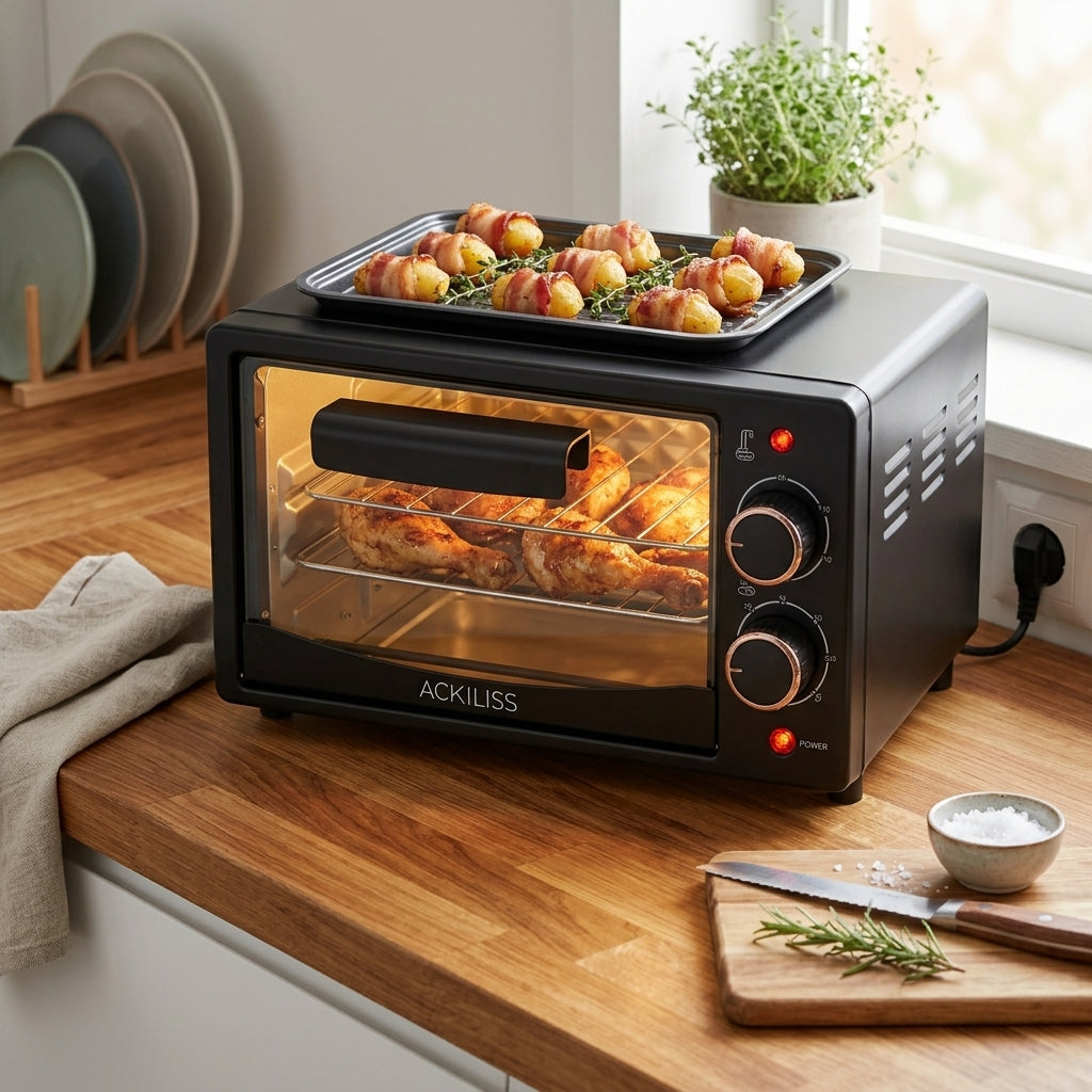 ACKILISS Compact Electric Oven 7.0L