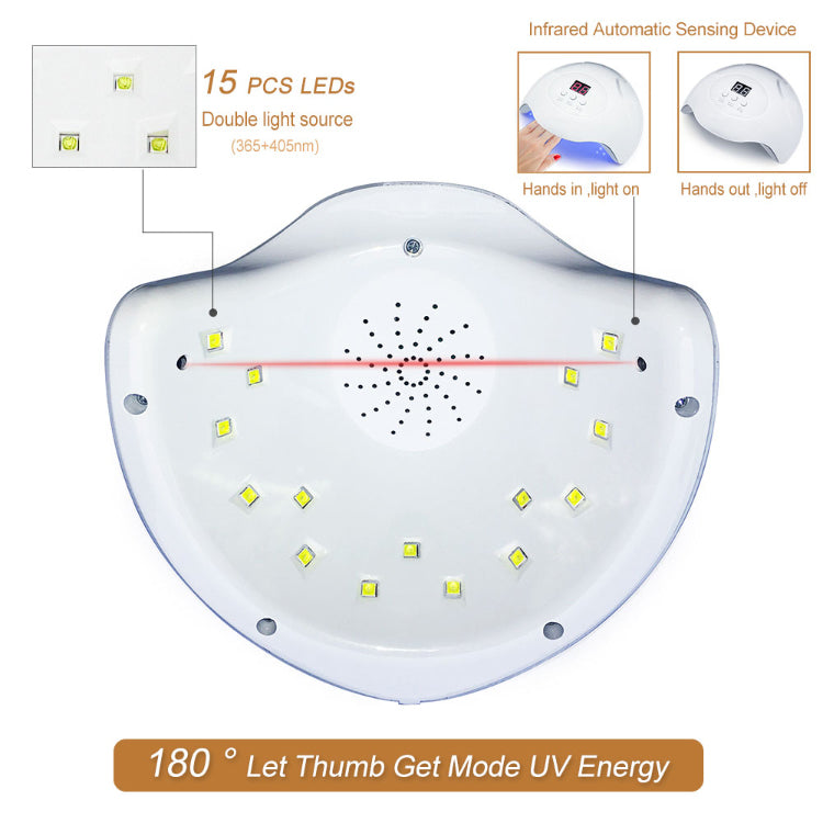 Professional UV LED Nail Lamp with LCD Timer