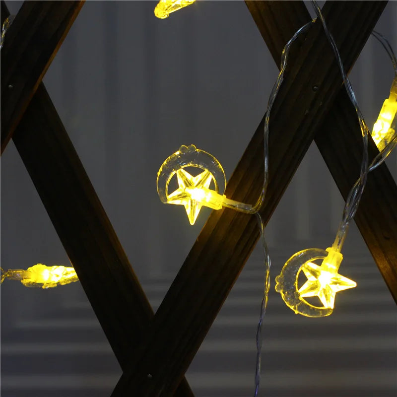 Moon Star LED Light Christmas Deco