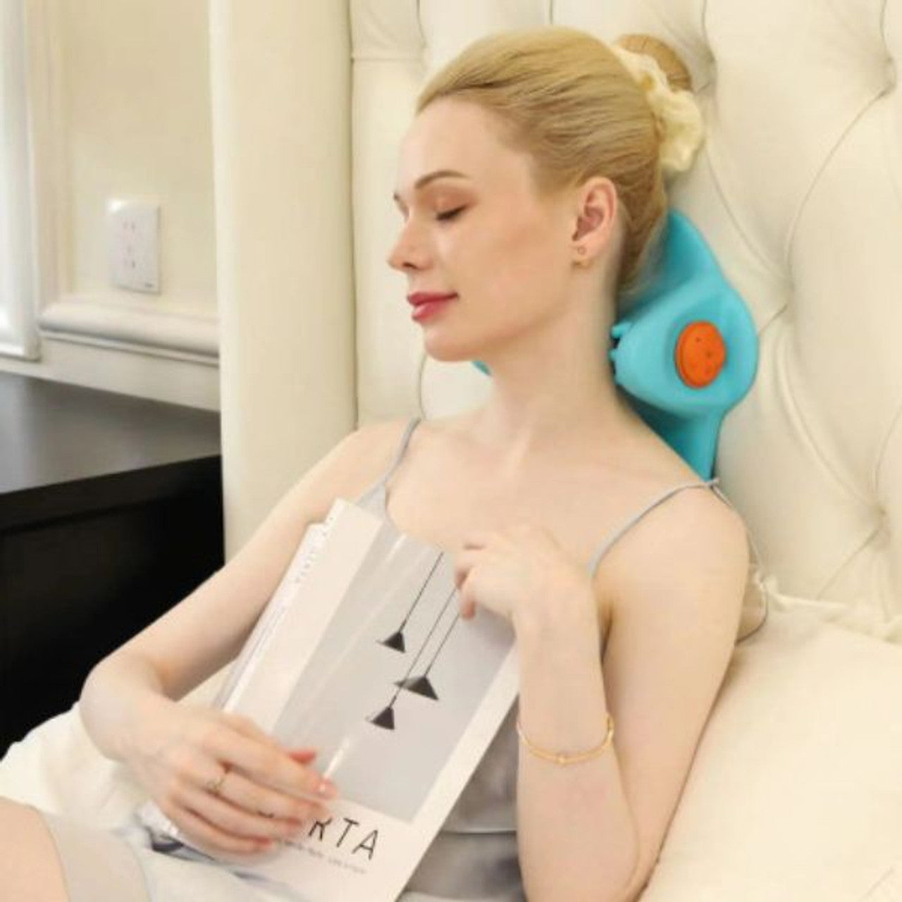 EMS Heat Vibrating Back & Neck Massage Pillow Megamall Online Store EMS Heat Vibrating Back & Neck Massage Pillow Megamall Online Store