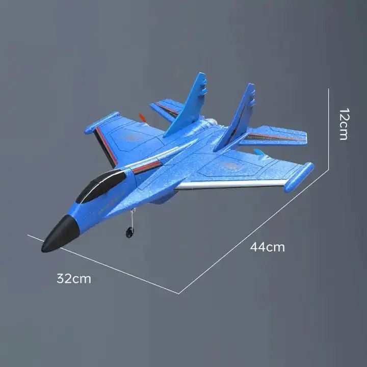 Remote Control Airplane,2.4G 2 Channel RC Airplane for Adult and Kids - Blue