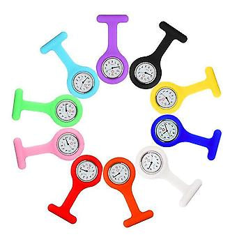 Nurse Watches/set Of Clip-on Women's Men's Nurse Watches For Portable Doctors - Silicone Colours