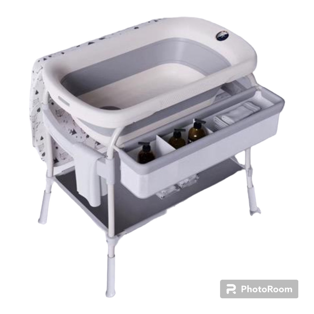 Multifunction Baby Nursing Changing Table With Fold Bathtub
