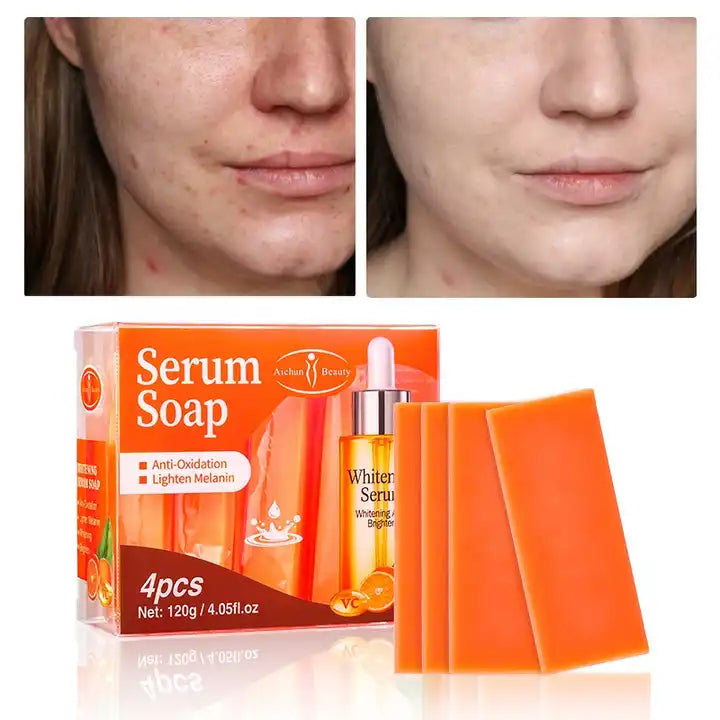 Organic Vitamin C Soap Skin Lightening Brightening Bath Bleaching Body Face Whitening Vitamin C Soap