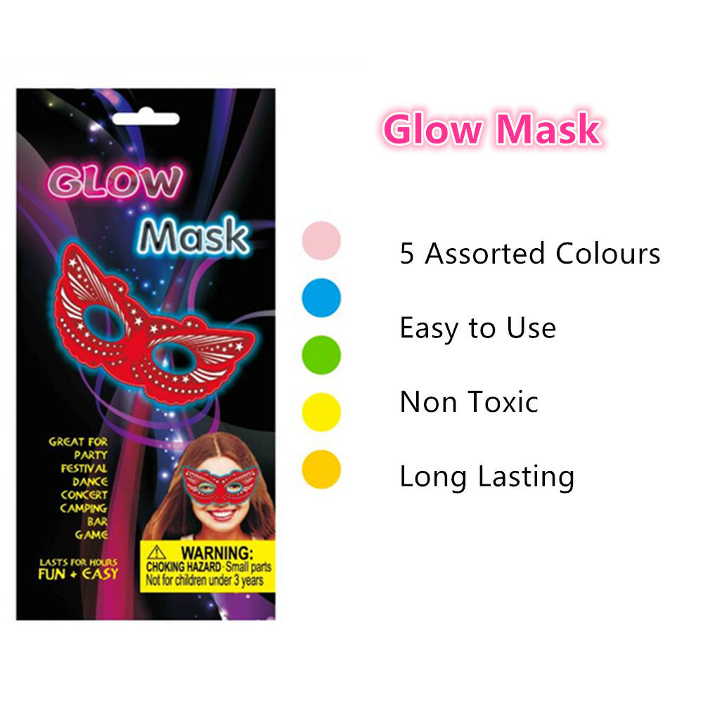 Party Glow Masquerade Mask Concert Club Bar Love Glasses Costume Face Masque