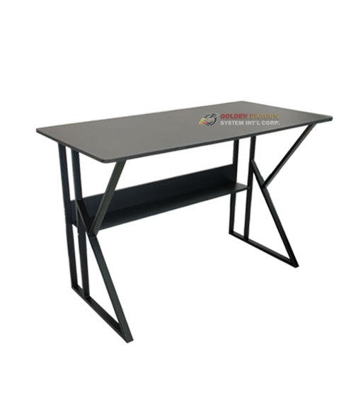 MFurn Computer Desk With Under-Shelf K Shape Leg-Available In Black or White