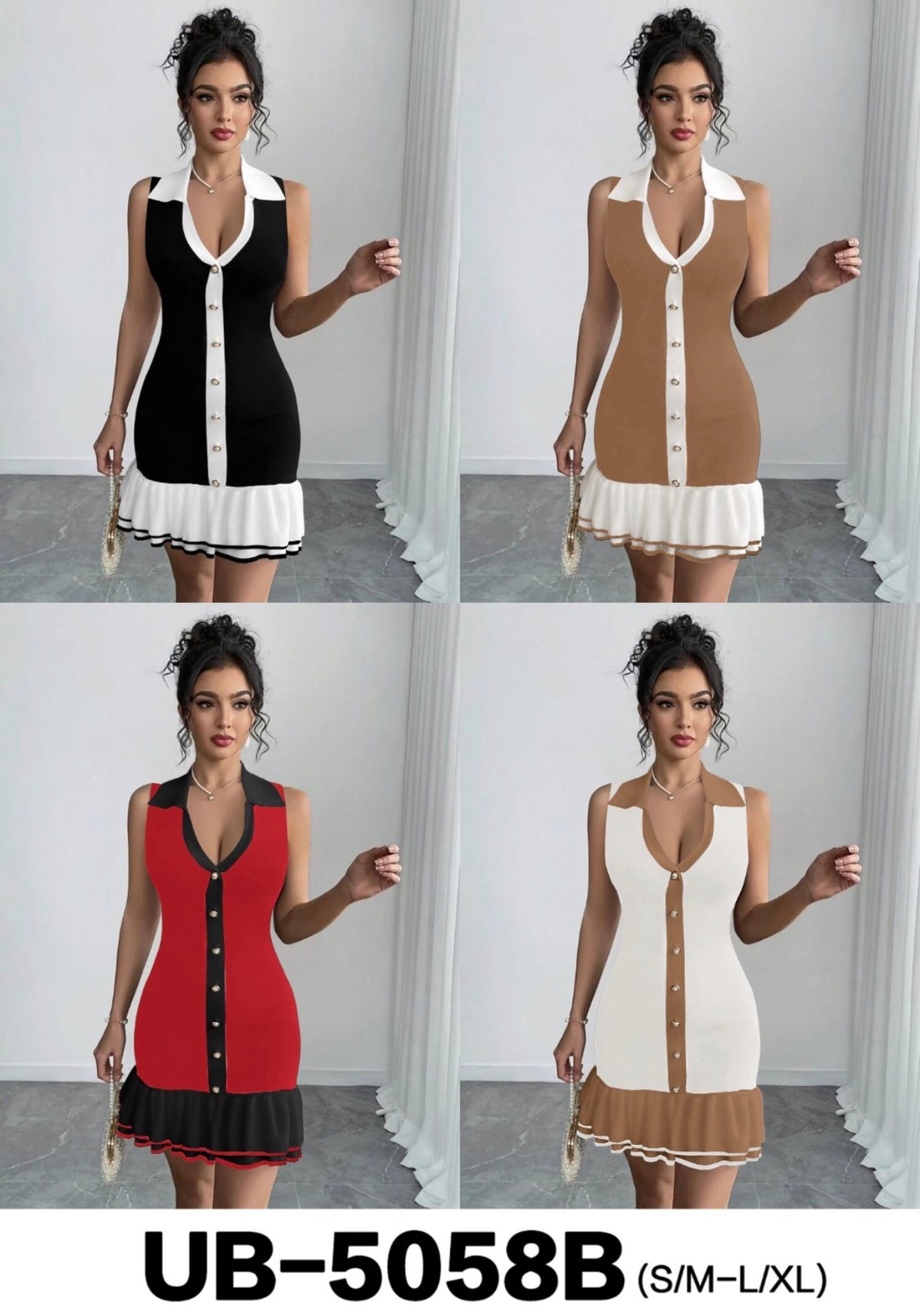 Ladies Bandage Mini Dress-Various Options