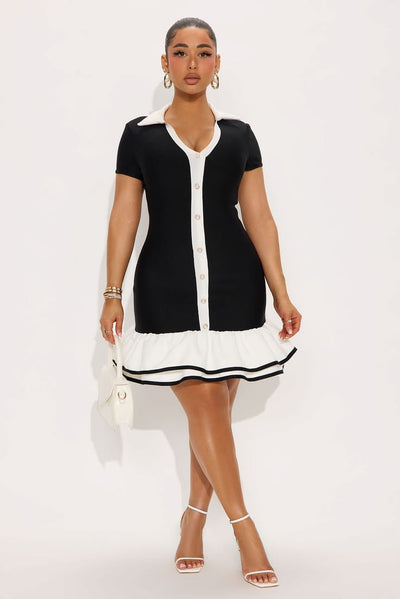 Ladies Bandage Mini Dress-Various Options