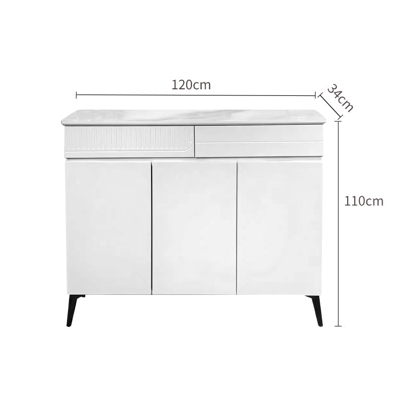MFurn 3-Door White Shoe Cabinet – Modern Entryway Storage Solution