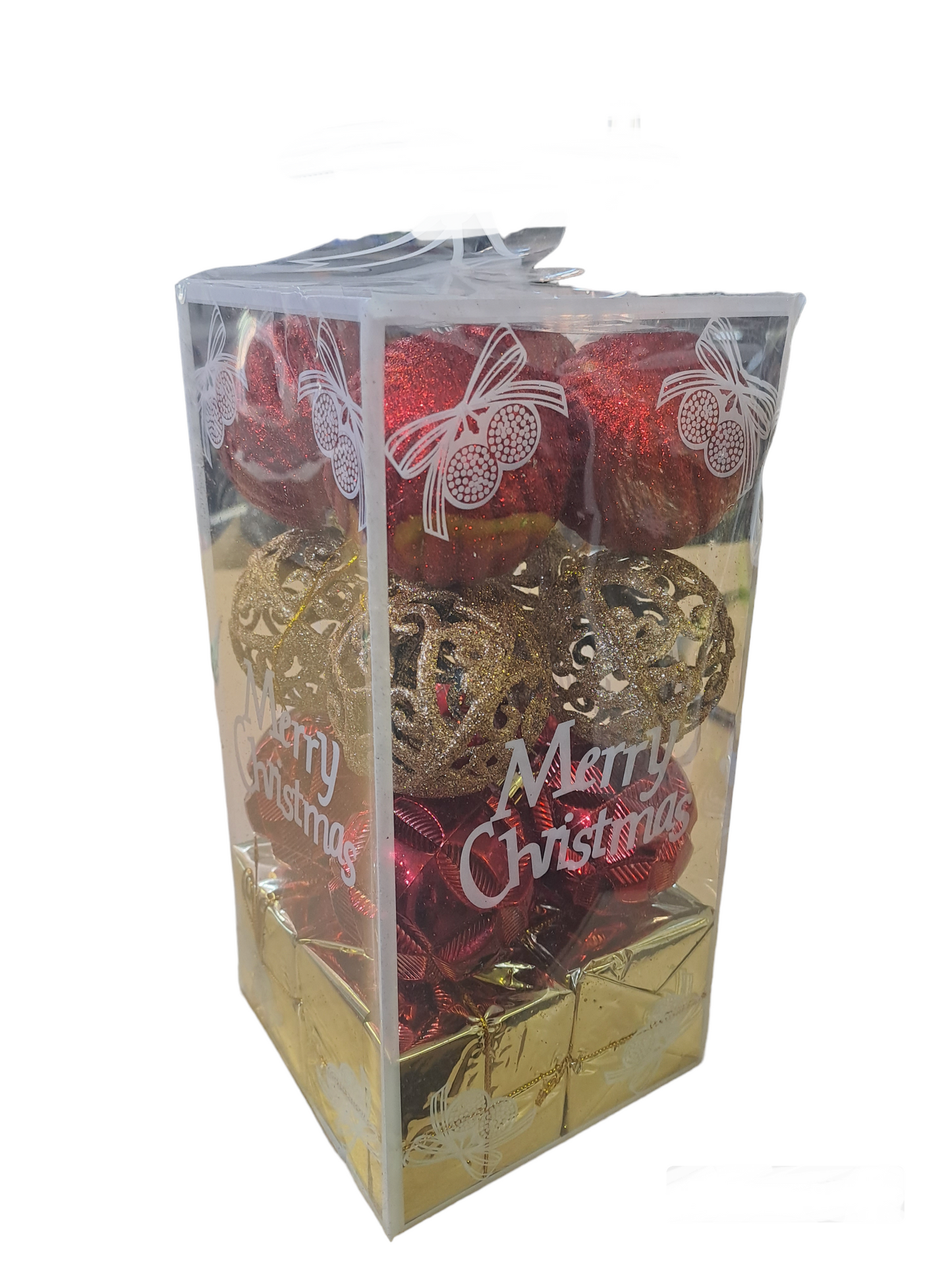 Red and Gold Christmas Baubles