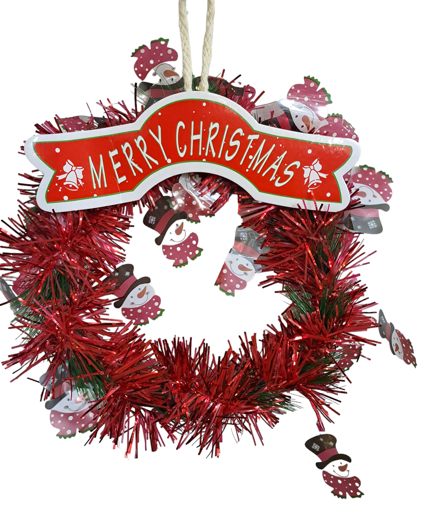 Tinsel Christmas Wreath