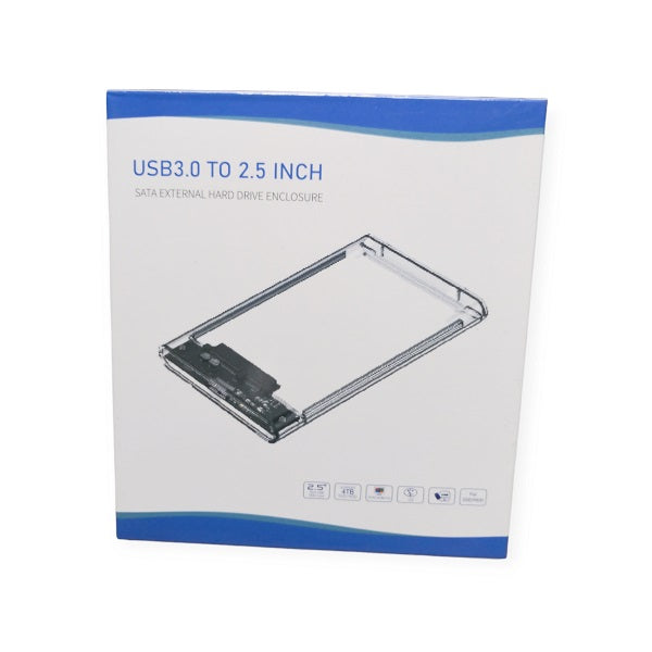 Sata USB 3.0β³ Hard Drive Enclosure With Clear Case 2.5β³