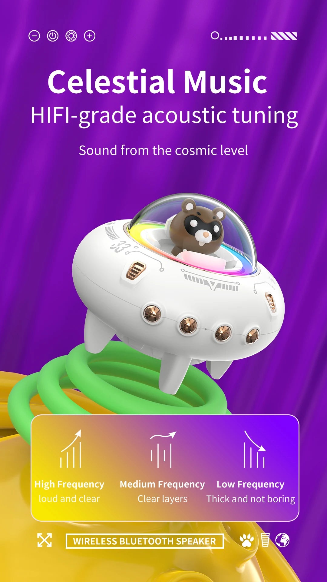 MTech Wireless Bluetooth Portable Speaker – Compact Stereo with TF/USB/AUX