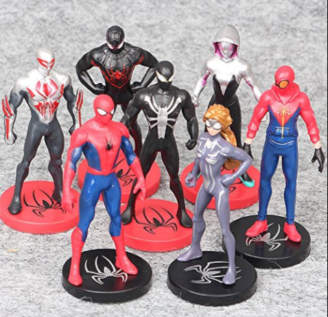 Spider Man Homecoming Venom Carnage Electro Action Figure Toy 7pc/Set