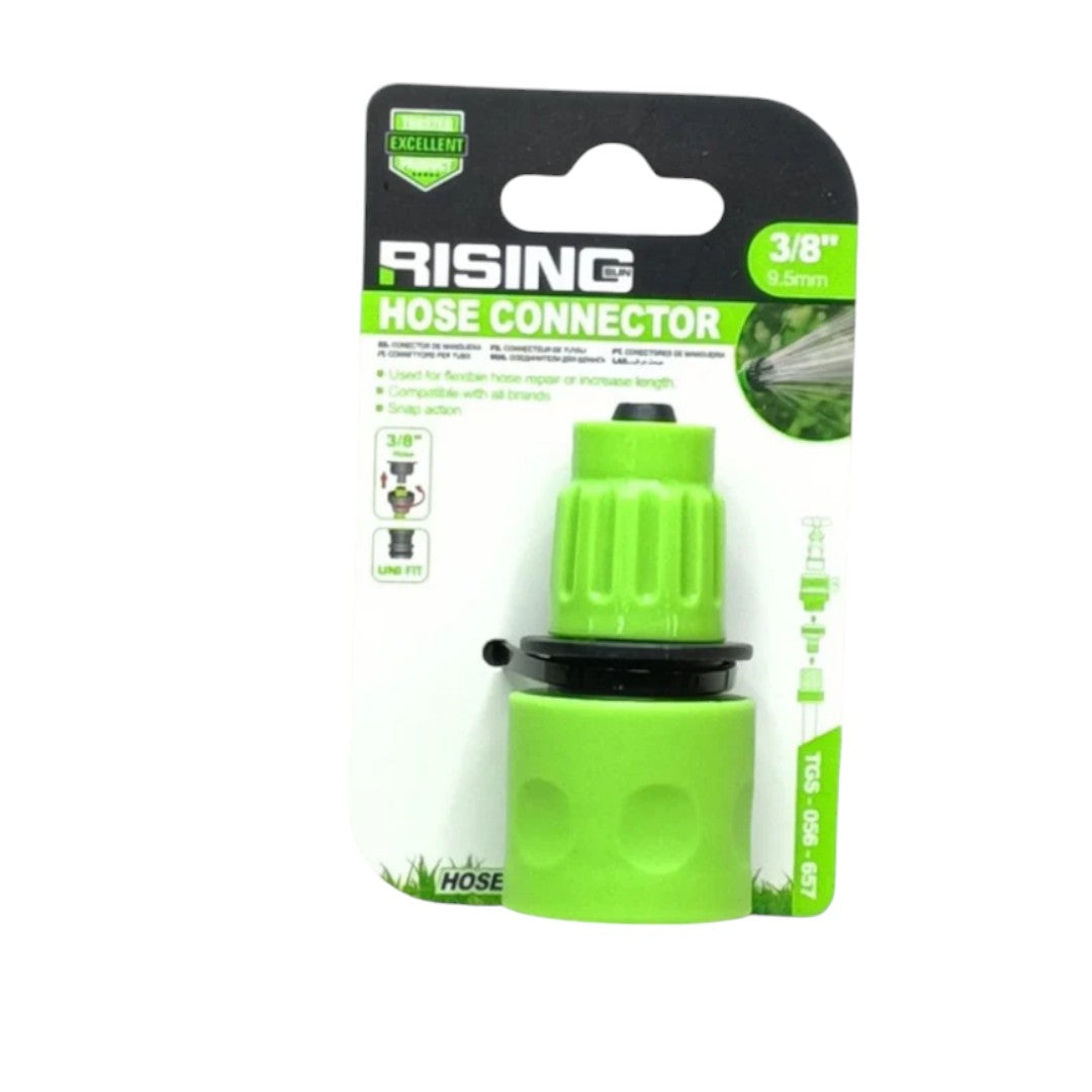 HOSE CONNECTOR WATERSTOP β 10mm / 3/8 inch β GREEN