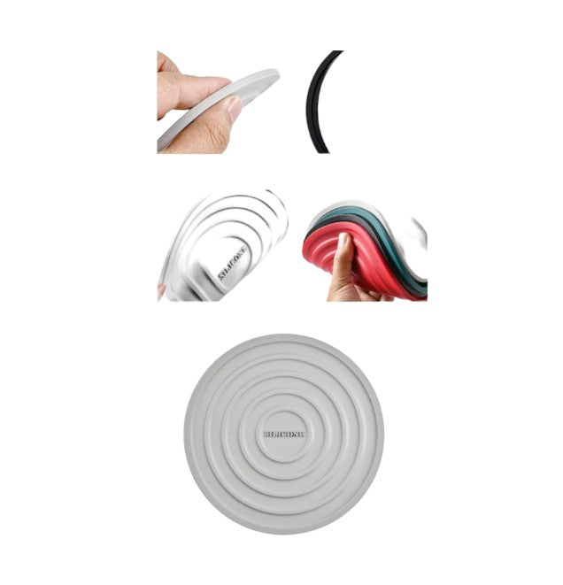 Food Grade Silicone Heat Resistant Placemat Drinkware Coasters, Set of 4