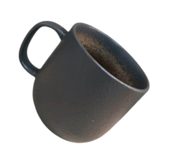 Stoneware Coffee Mug Grey 4pc